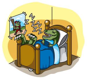 Sleeping-T-Rex